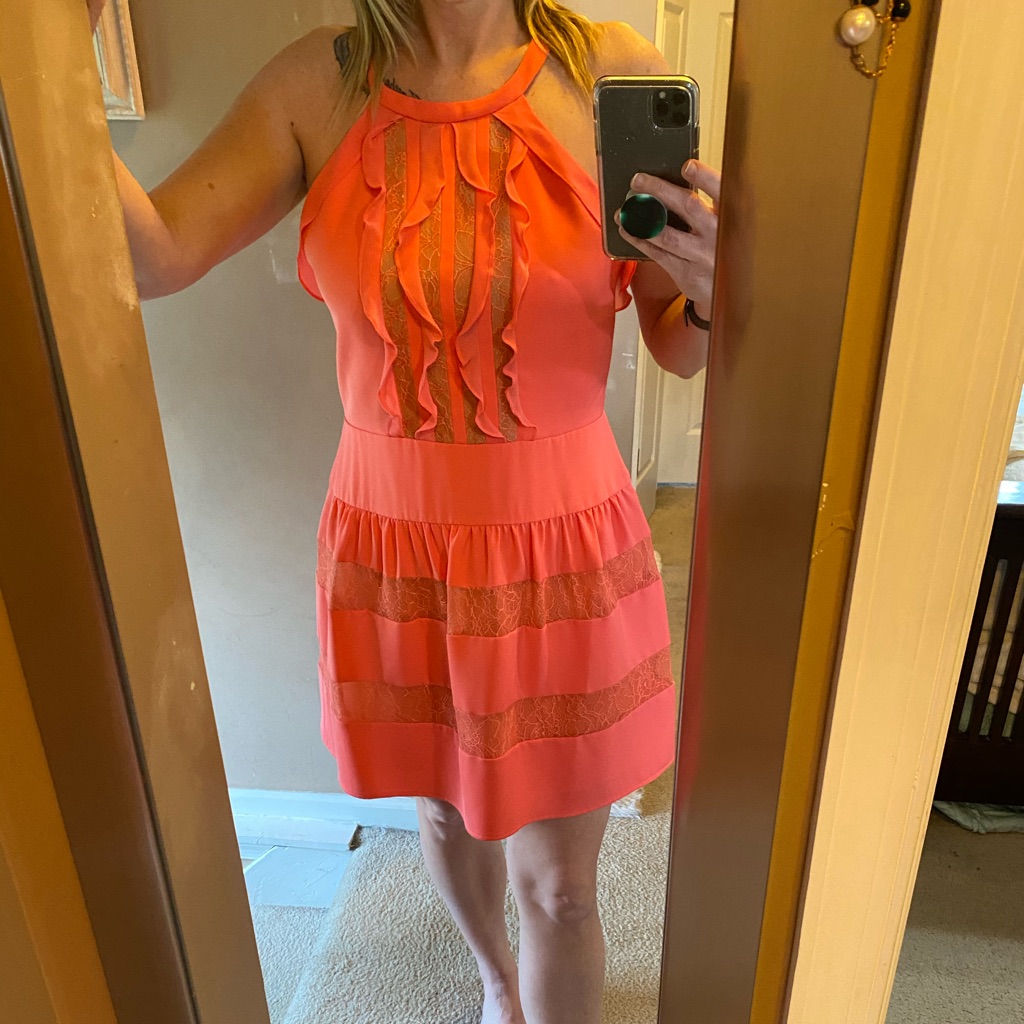 Coral Bcbg Maxazria Dress